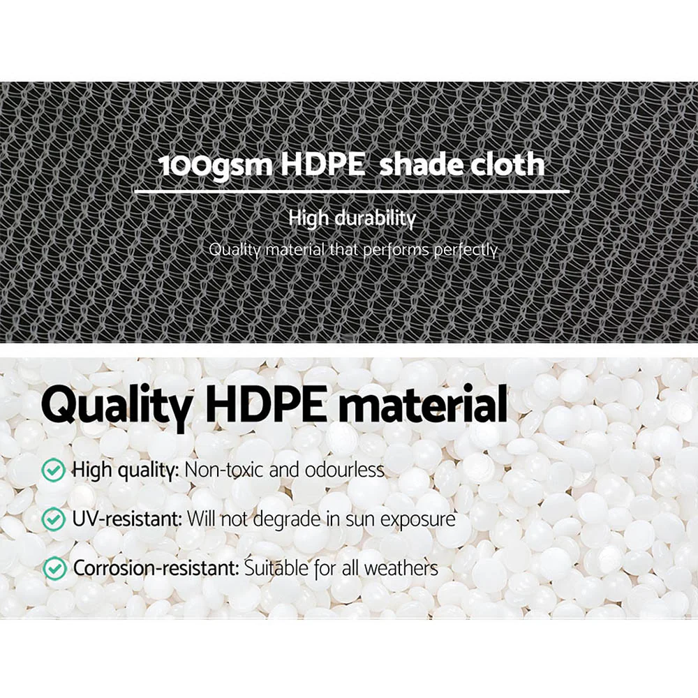 Instahut 50% Shade Cloth 3.66x30m Shadecloth Wide Heavy Duty White - Image 5