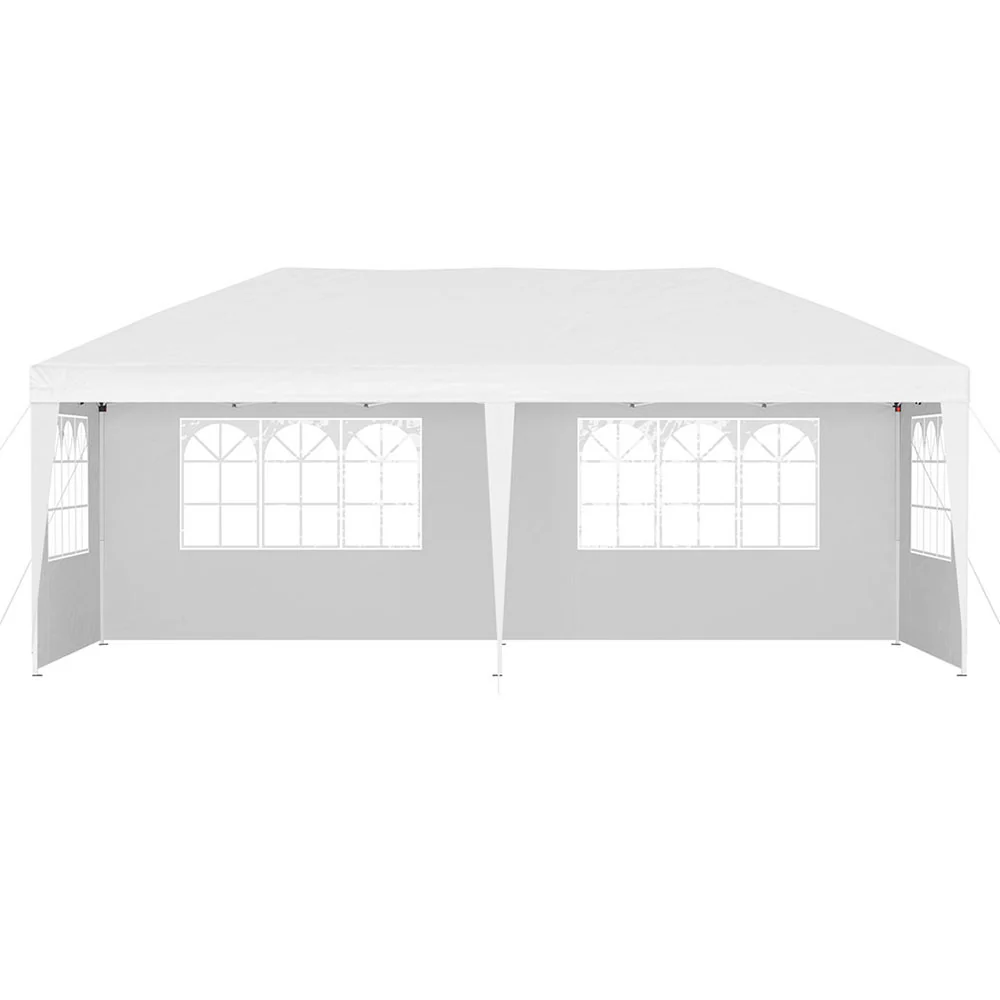 Instahut Gazebo Pop Up Marquee 3x6m Wedding Party Outdoor Camping Tent Canopy Side Wall White - Image 3