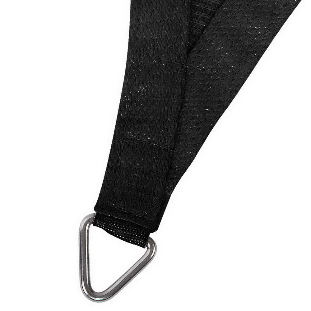 Instahut Shade Sail 4x6m Rectangle 280GSM 98% Black Shade Cloth - Image 3