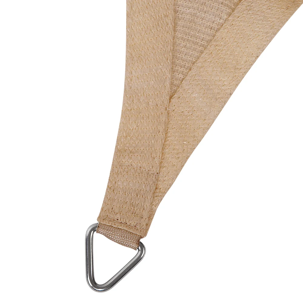 Instahut Shade Sail 5x6m Rectangle 280GSM 98% Sand Shade Cloth - Image 3