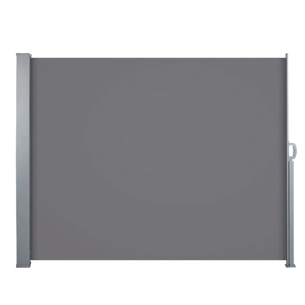 Instahut Side Awning Sun Shade Outdoor Blinds Retractable Screen 1.4X3M GR - Image 3