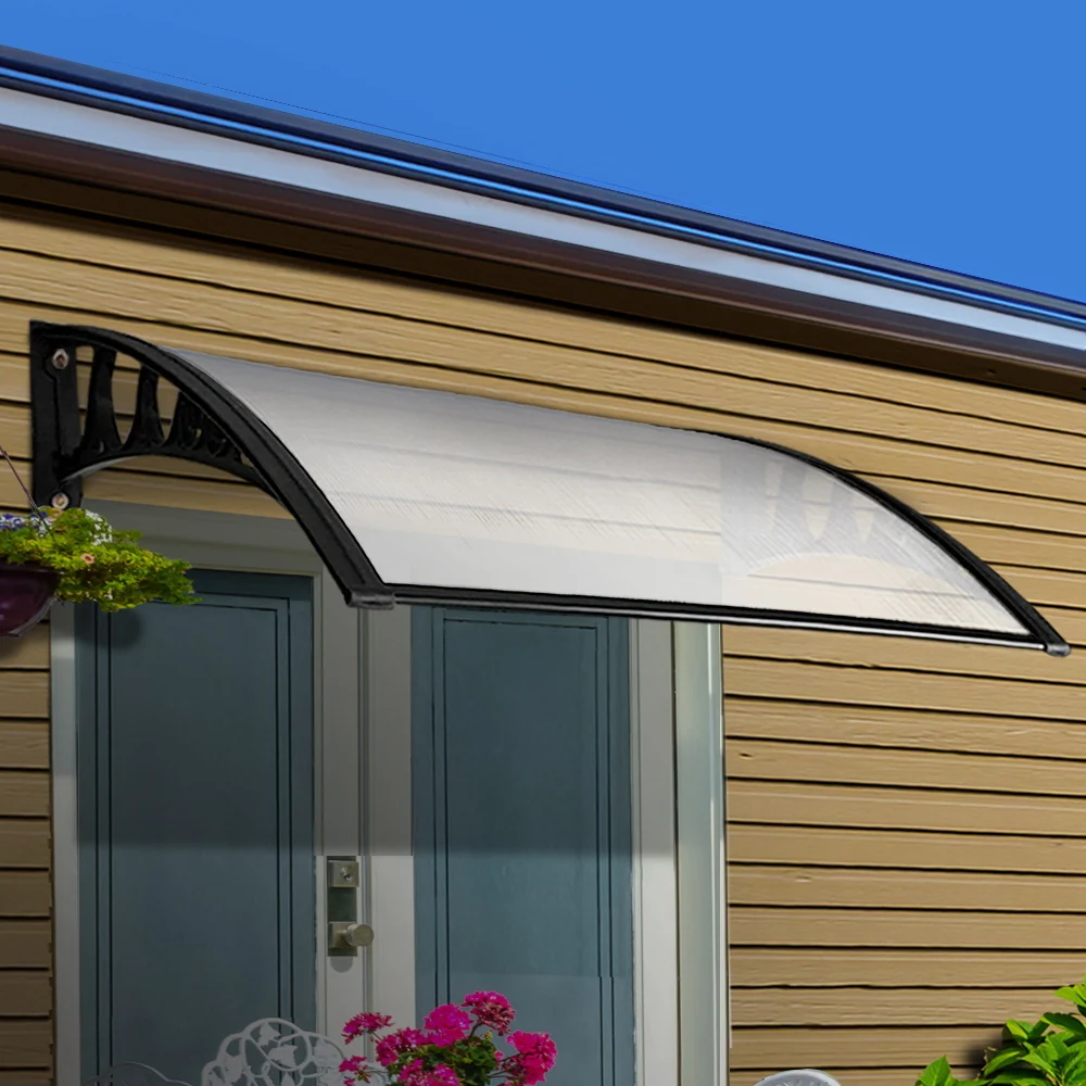 Instahut Window Door Awning 1mx4m Transparent - Image 7