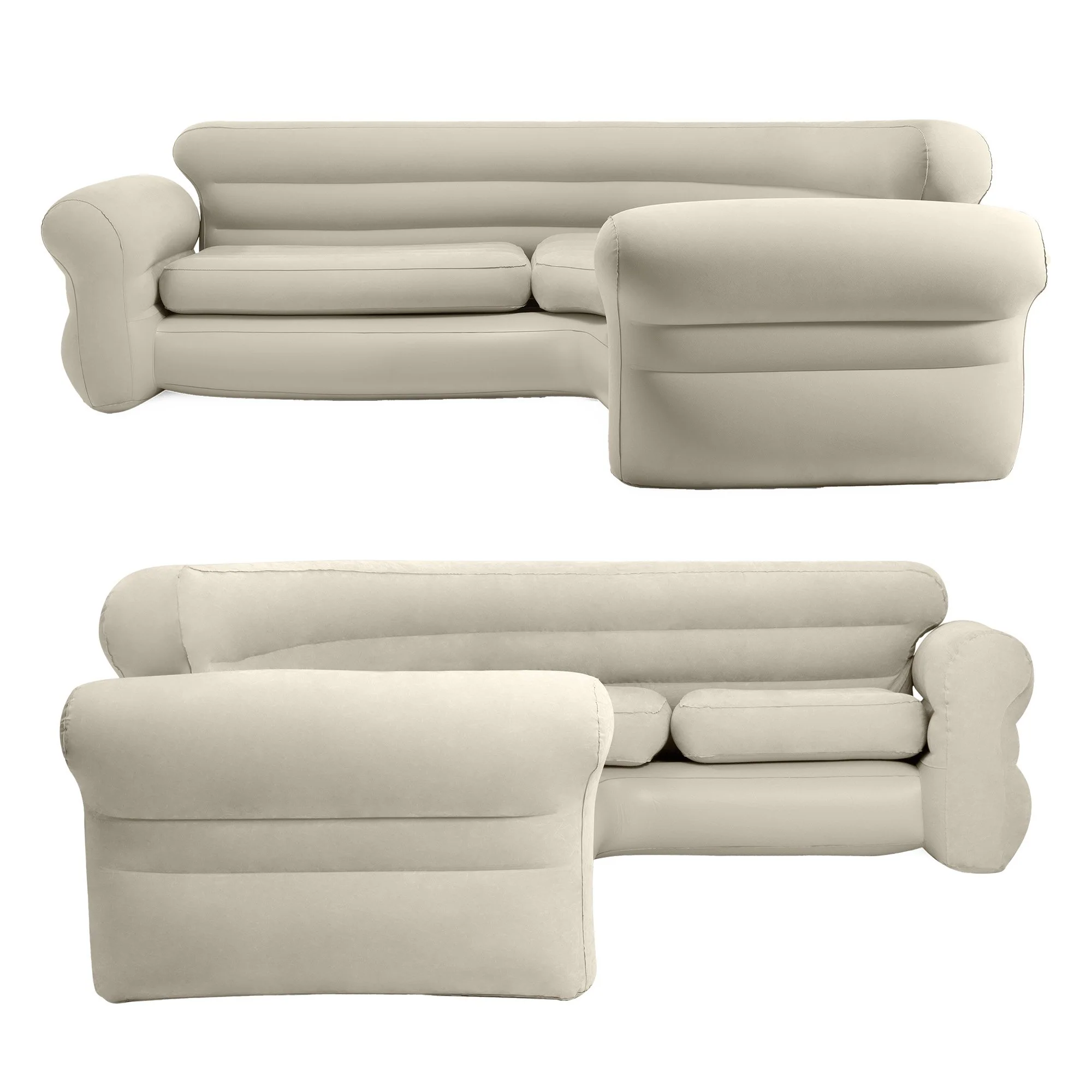 Intex Corner Sofa Inflatable Couch - L-shaped Corner Sofa - Image 4