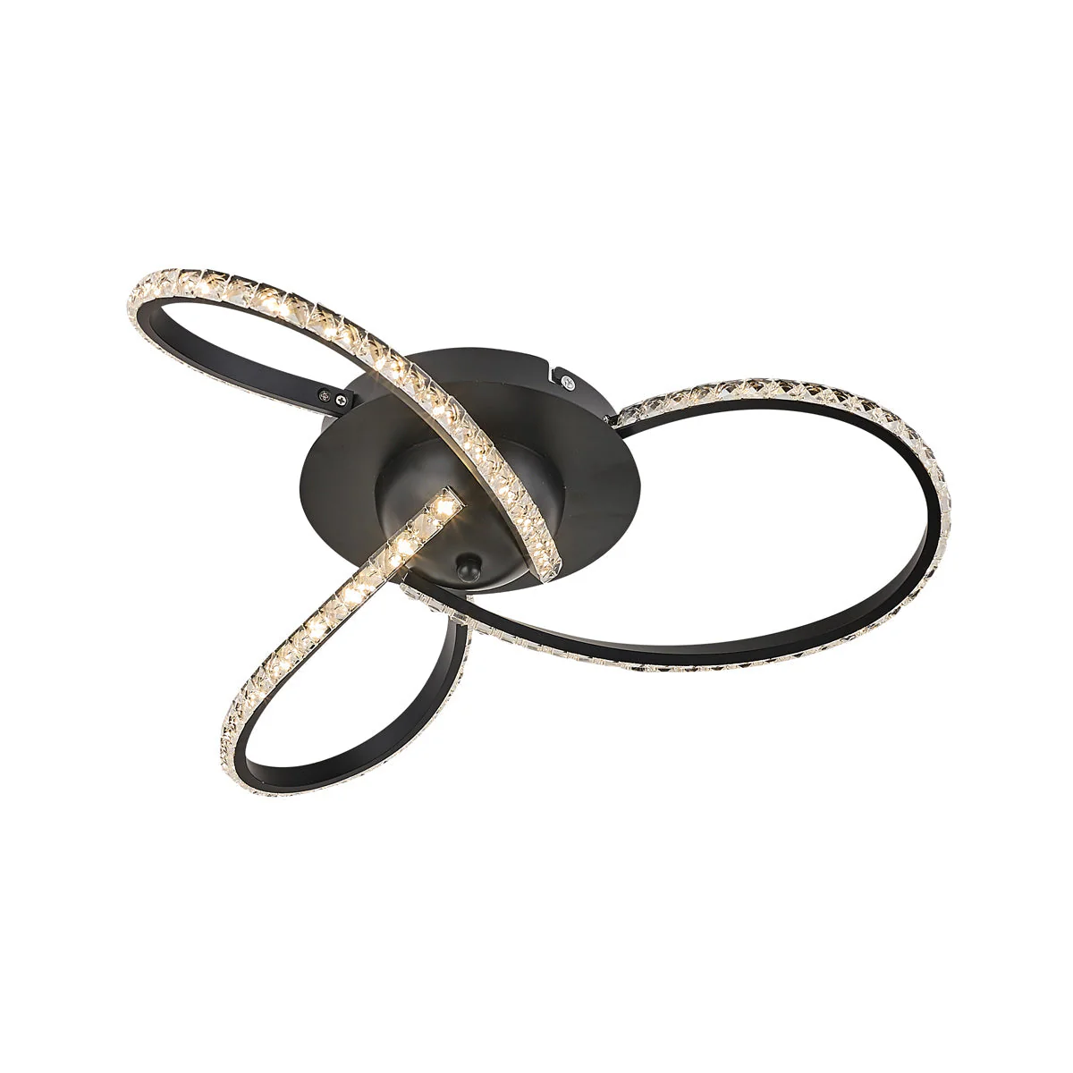 Irie Dimmable 3 Lights LED Ceiling Light - Black - Image 2