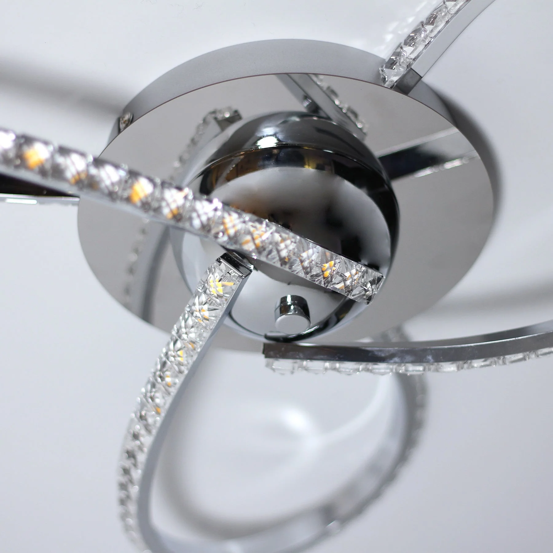 Irie Dimmable 3 Lights LED Ceiling Light - Chrome - Image 3