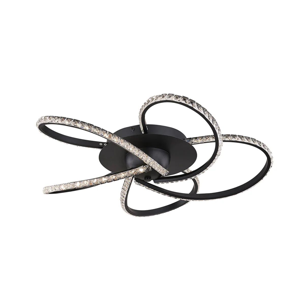 Irie Dimmable 5 Lights LED Ceiling Light - Black - Image 2