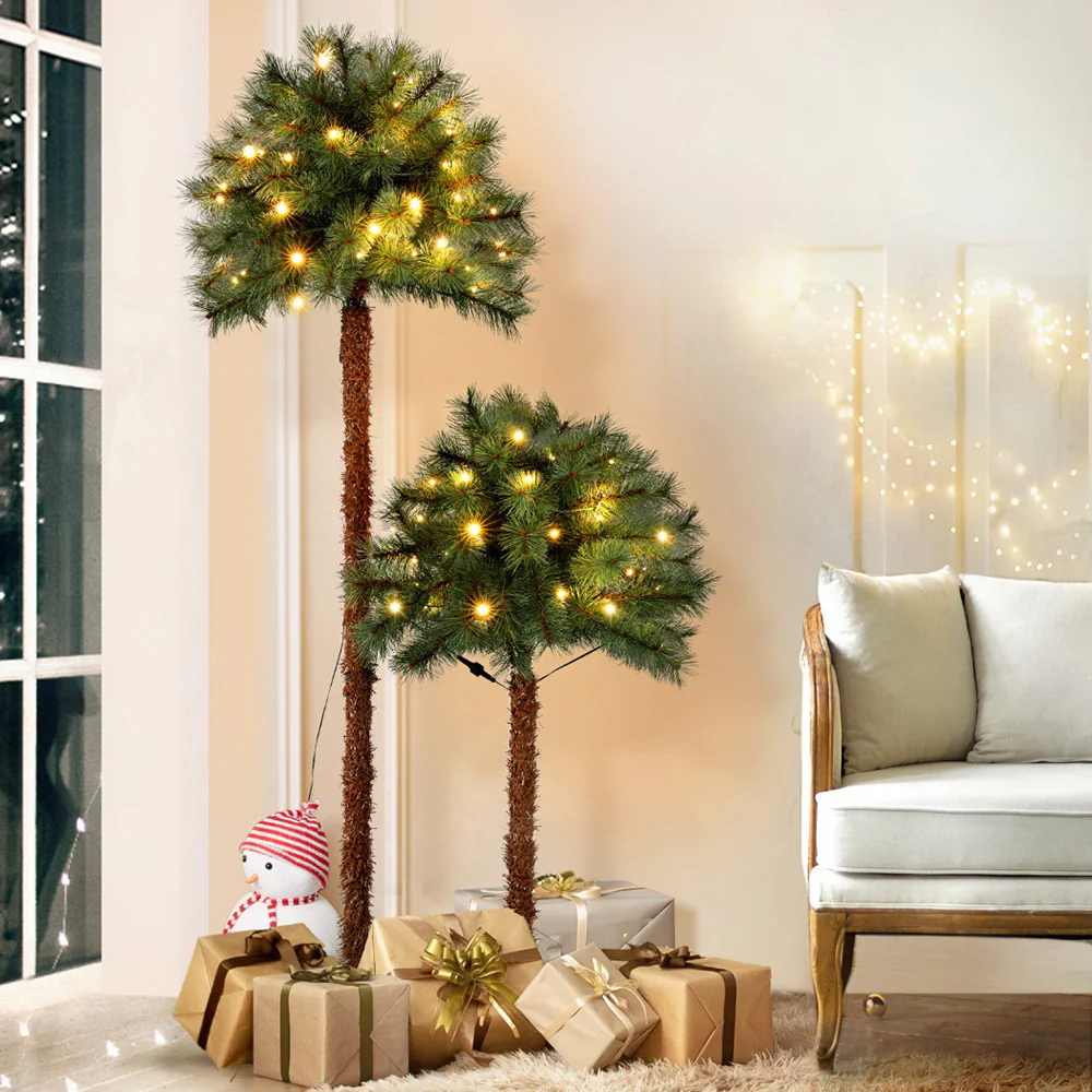 Jingle Jollys Christmas Tree 1.5+1m LED Xmas Palm Tree Party Decorations 2 in 1 - Image 7