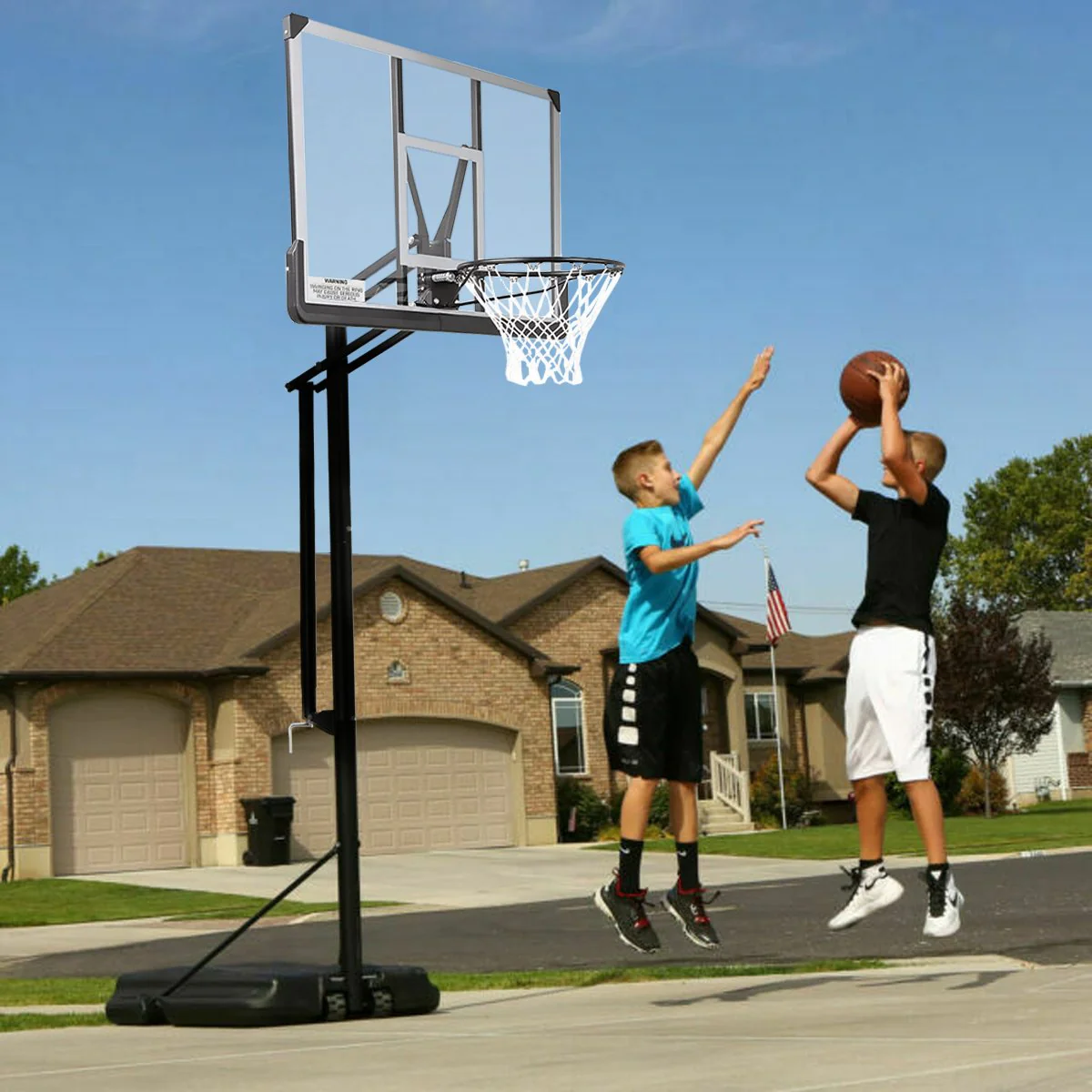 Kahuna Height-Adjustable Basketball Portable Hoop for Kids and Adults - Image 3