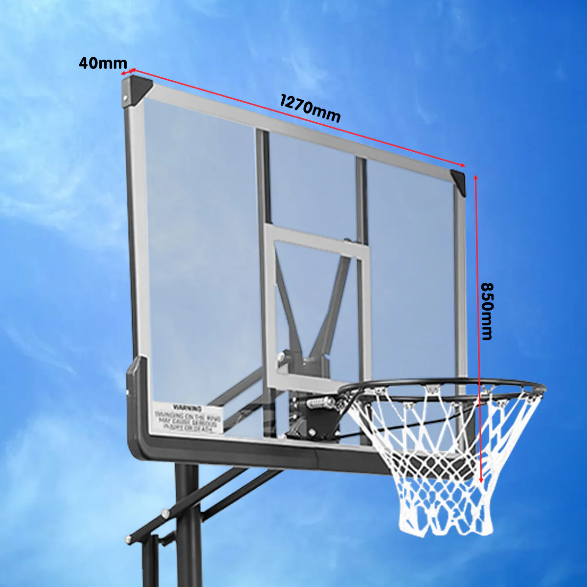 Kahuna Height-Adjustable Basketball Portable Hoop for Kids and Adults - Image 5