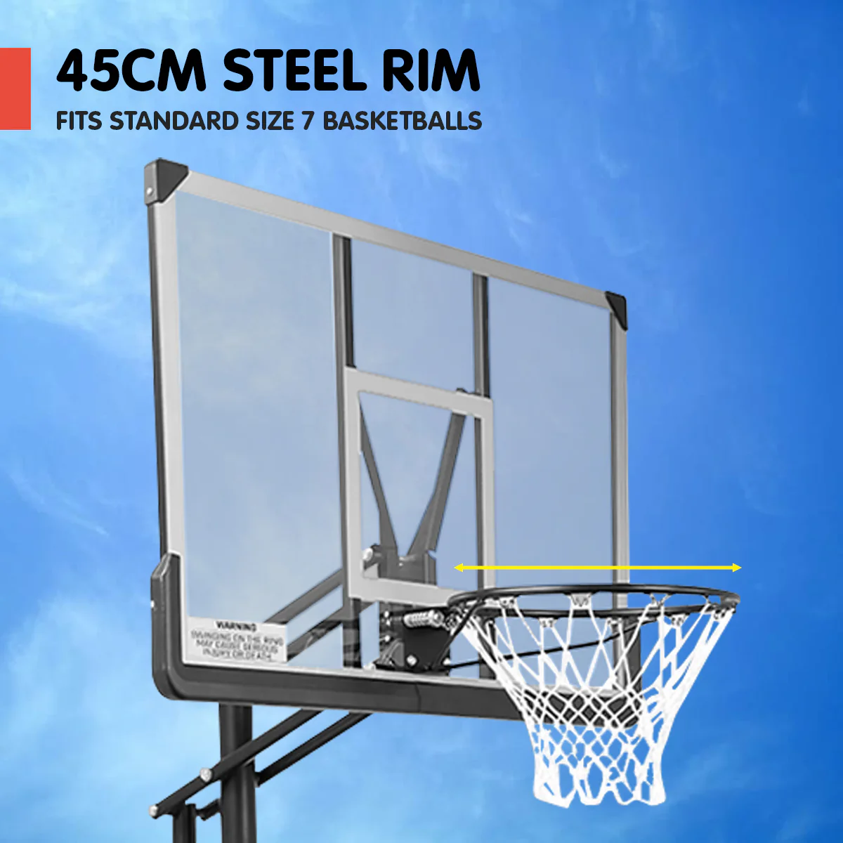 Kahuna Height-Adjustable Basketball Portable Hoop for Kids and Adults - Image 9