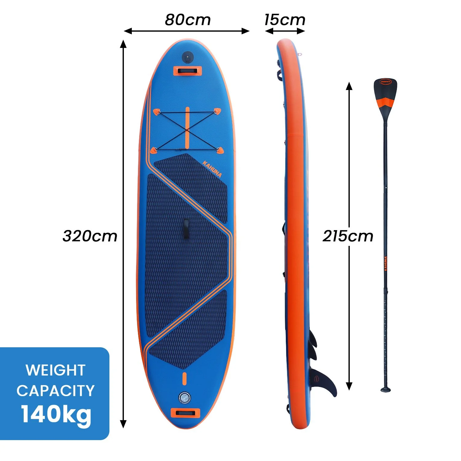 Kahuna Kai Premium Sports 10.6FT Inflatable Paddle Board - Image 2