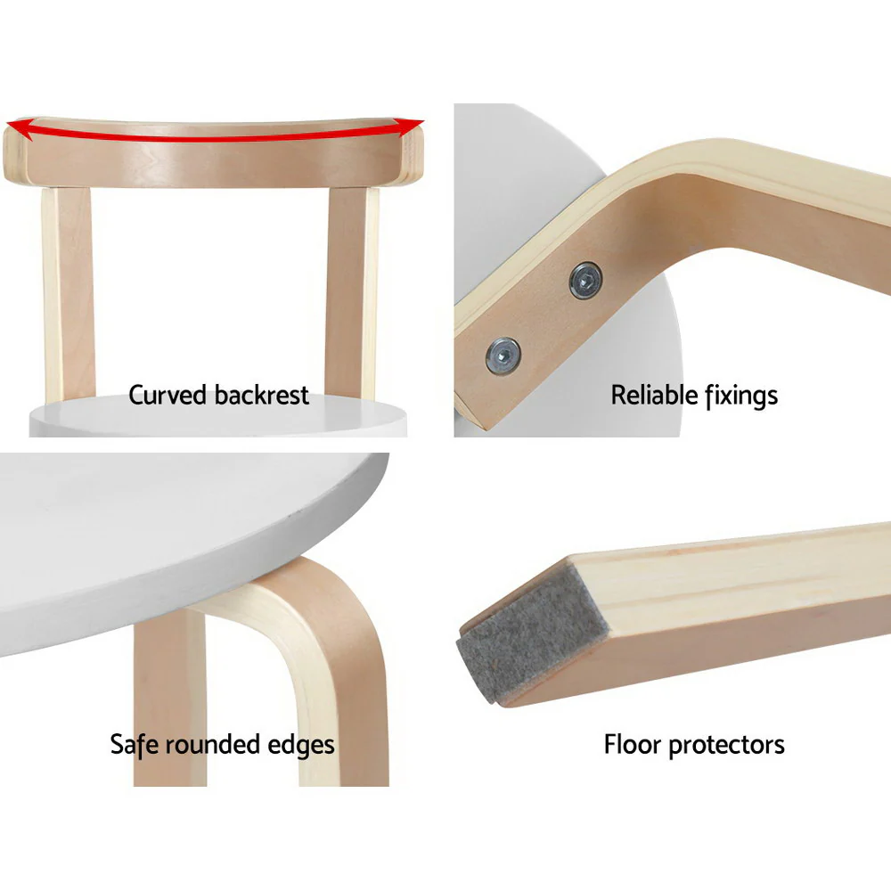 Keezi 3PCS Kids Table and Chairs Set Activity Toy Play Desk - Image 3