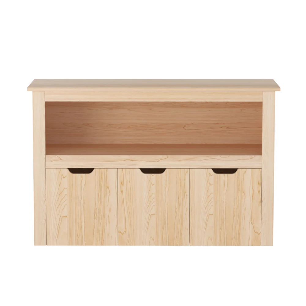 Keezi Kids Bookshelf 3 Drawers Storage Children Bookcase Toy Organiser Display Wooden - Image 4
