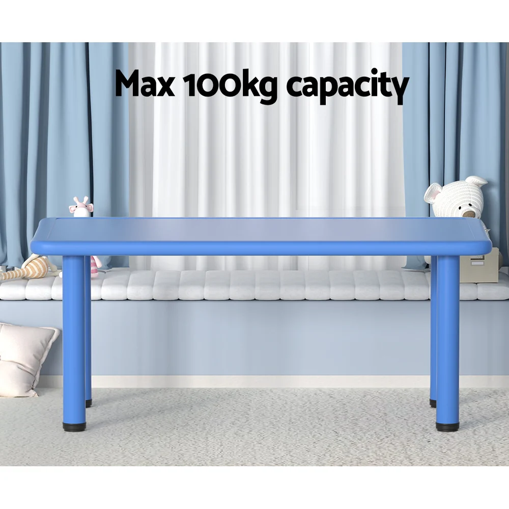 Keezi Kids Table Plastic Square Activity Study Desk 60X120CM - Image 4