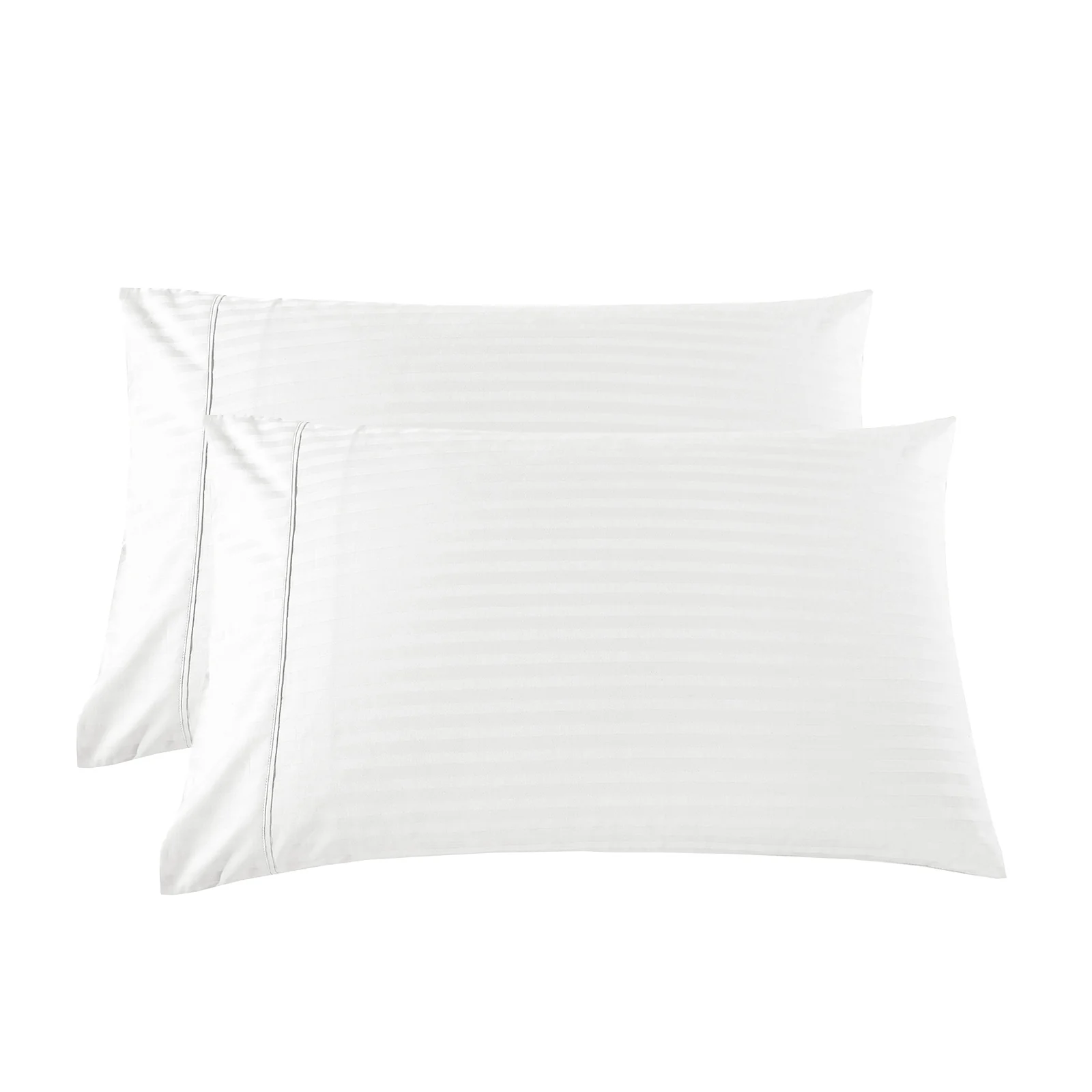 KENSINGTON 1200TC COTTON SHEET SET IN STRIPE-QUEEN - WHITE - Image 6