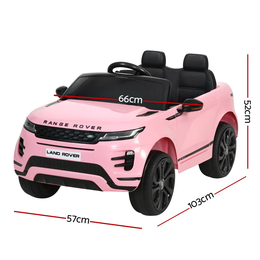 Kids Electric Ride On Car Land Rover Licensed Toy Cars Remote 12V Battery Pink - Image 2