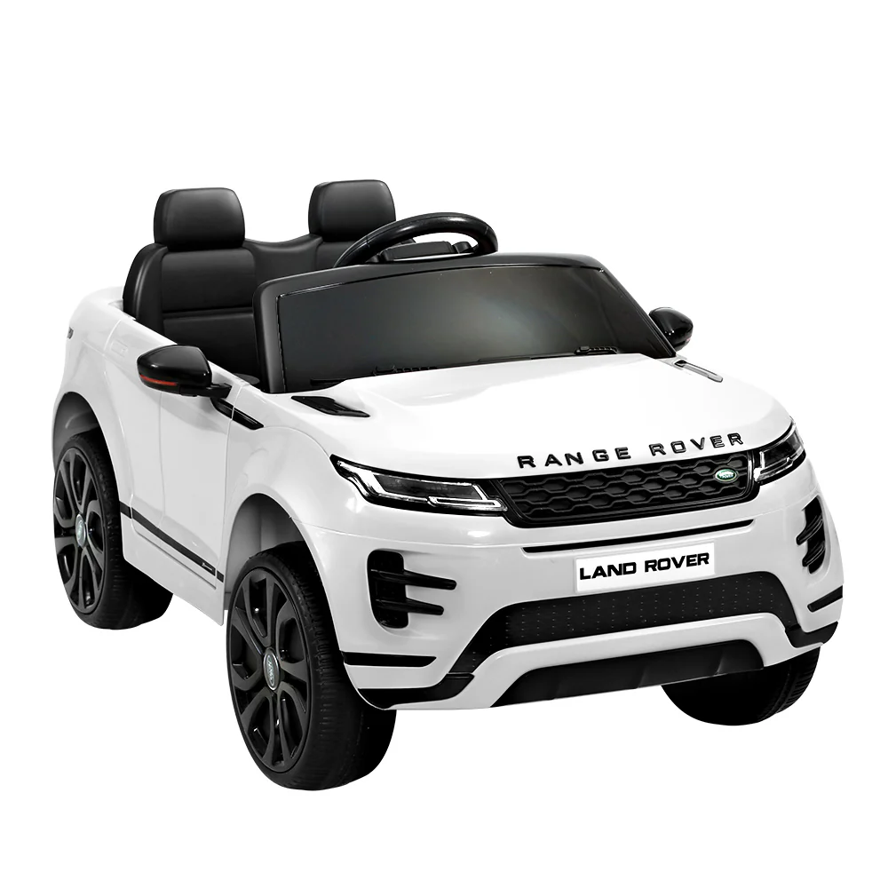 Kids Electric Ride On Car Land Rover Licensed Toy Cars Remote 12V Battery White - Image 7