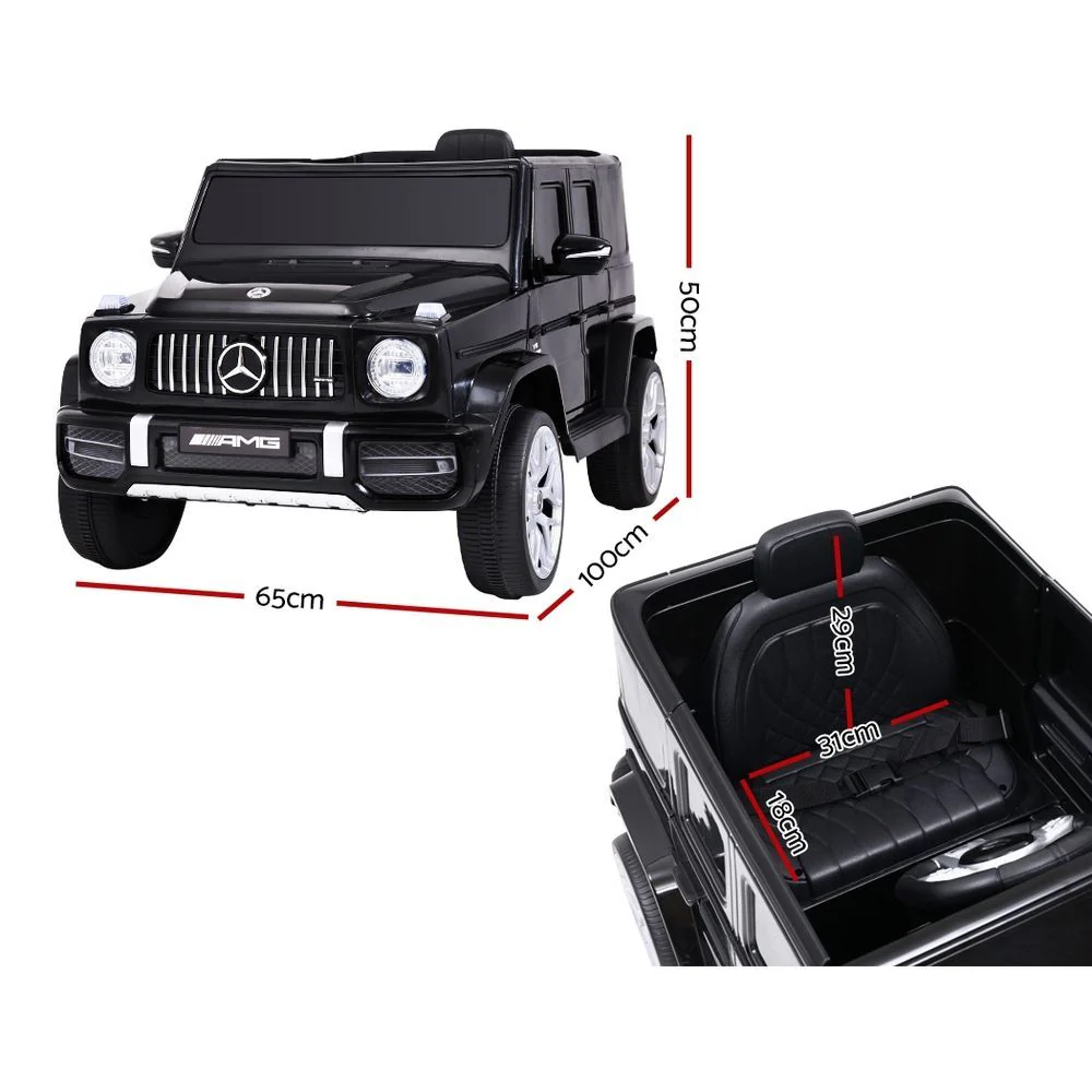 Kids Electric Ride On Car Mercedes-Benz Licensed AMG G63 Toy Cars 12V Black - Image 2