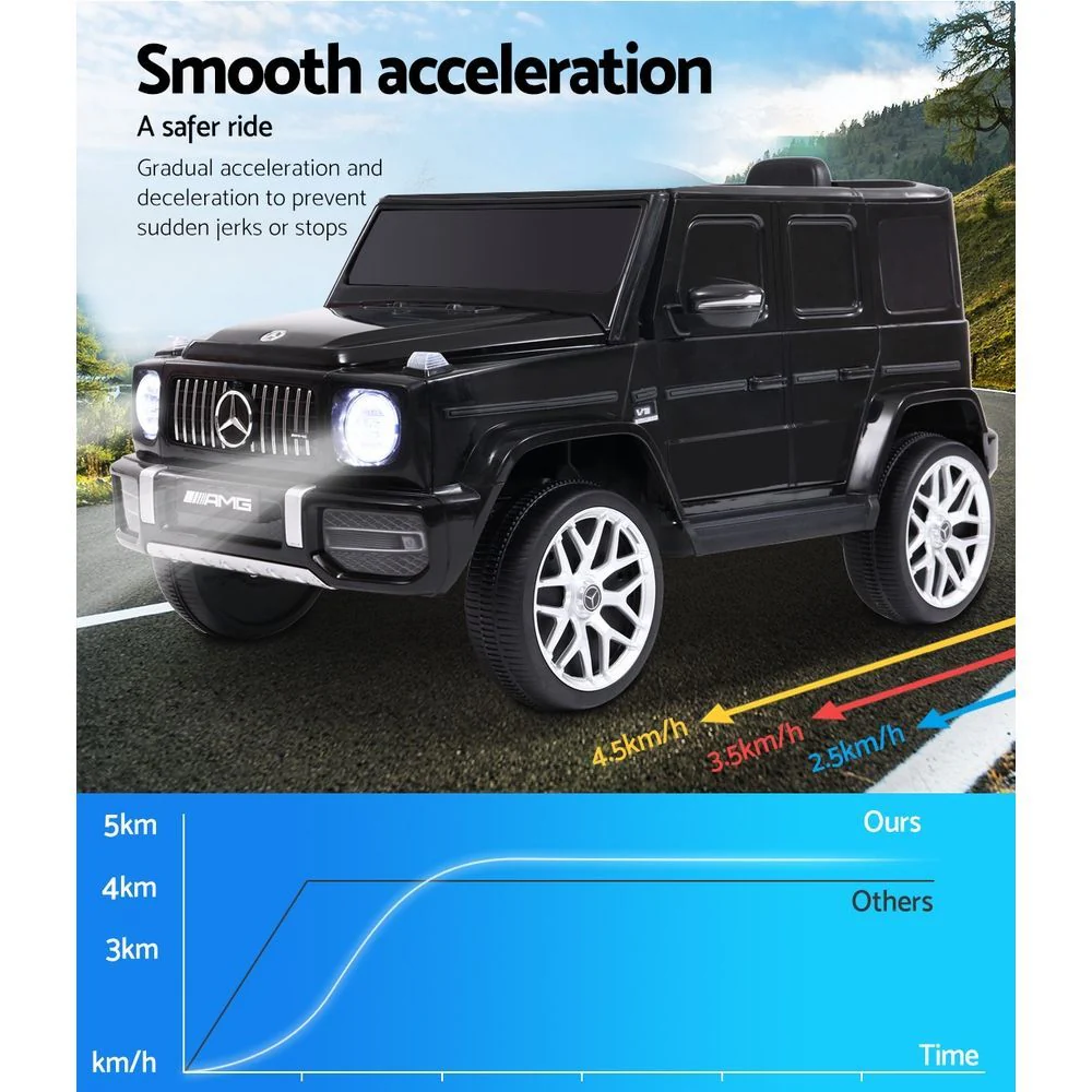 Kids Electric Ride On Car Mercedes-Benz Licensed AMG G63 Toy Cars 12V Black - Image 5