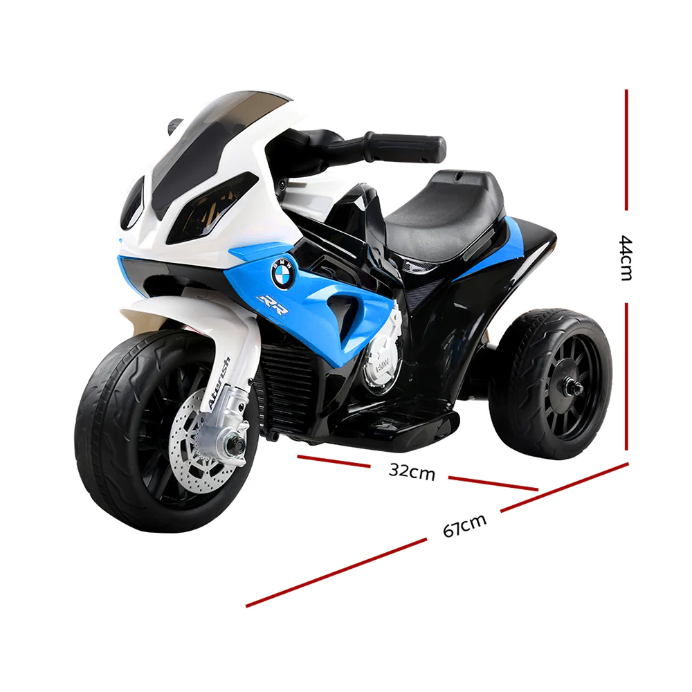 Kids Electric Ride On Car Police Motorcycle Motorbike BMW Licensed S1000RR Blue - Image 2