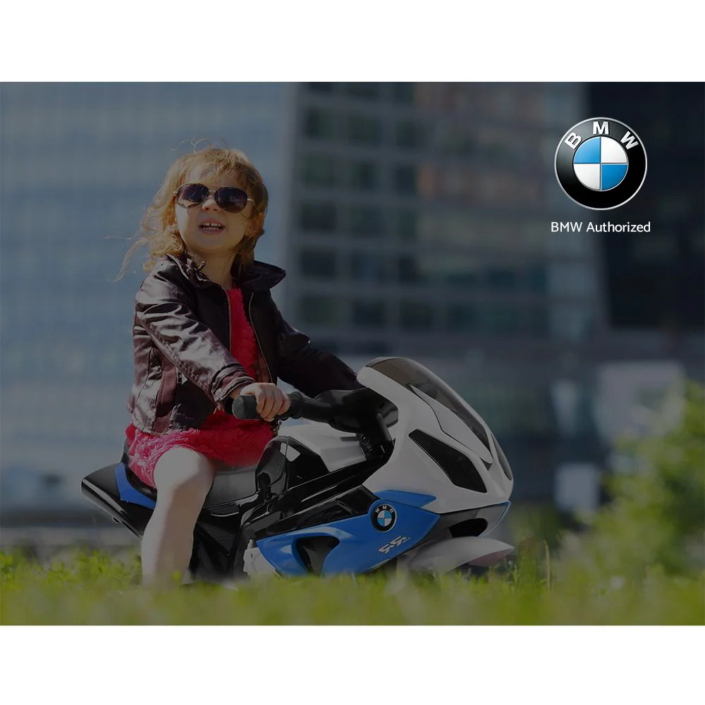Kids Electric Ride On Car Police Motorcycle Motorbike BMW Licensed S1000RR Blue - Image 6