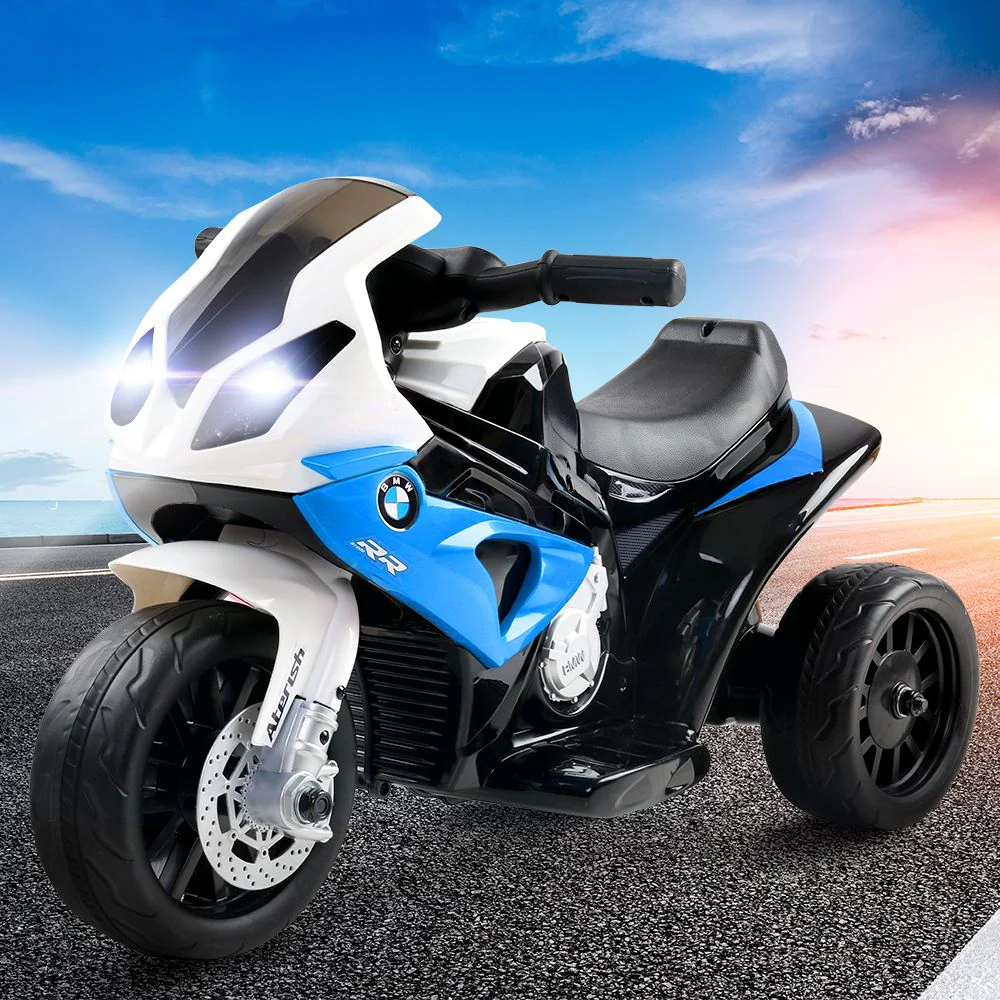 Kids Electric Ride On Car Police Motorcycle Motorbike BMW Licensed S1000RR Blue - Image 7