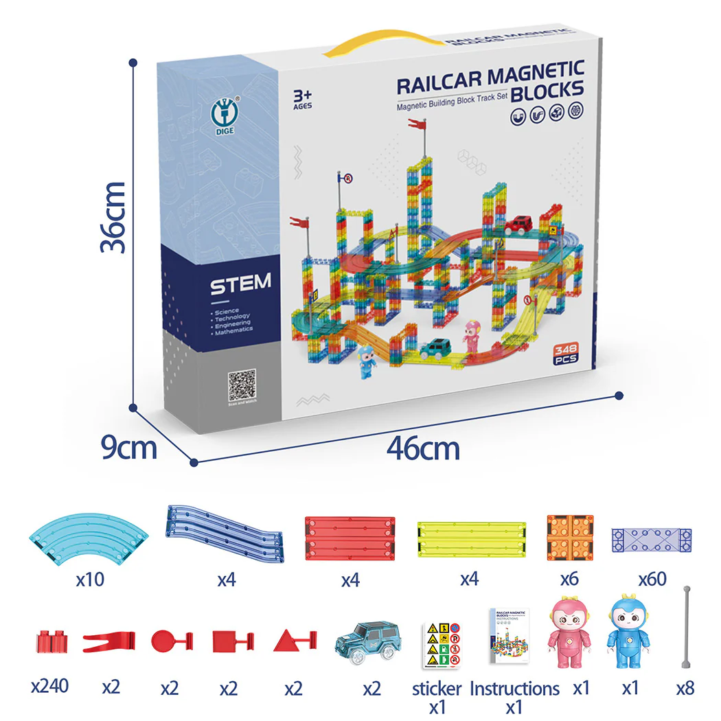 Kids Magnetic Tiles Blocks - Image 2