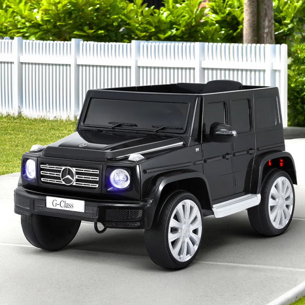 Kids Ride On Car Licensed Mercedes-Benz G500 Electric Toys Horn Remote 12V Black - Image 7