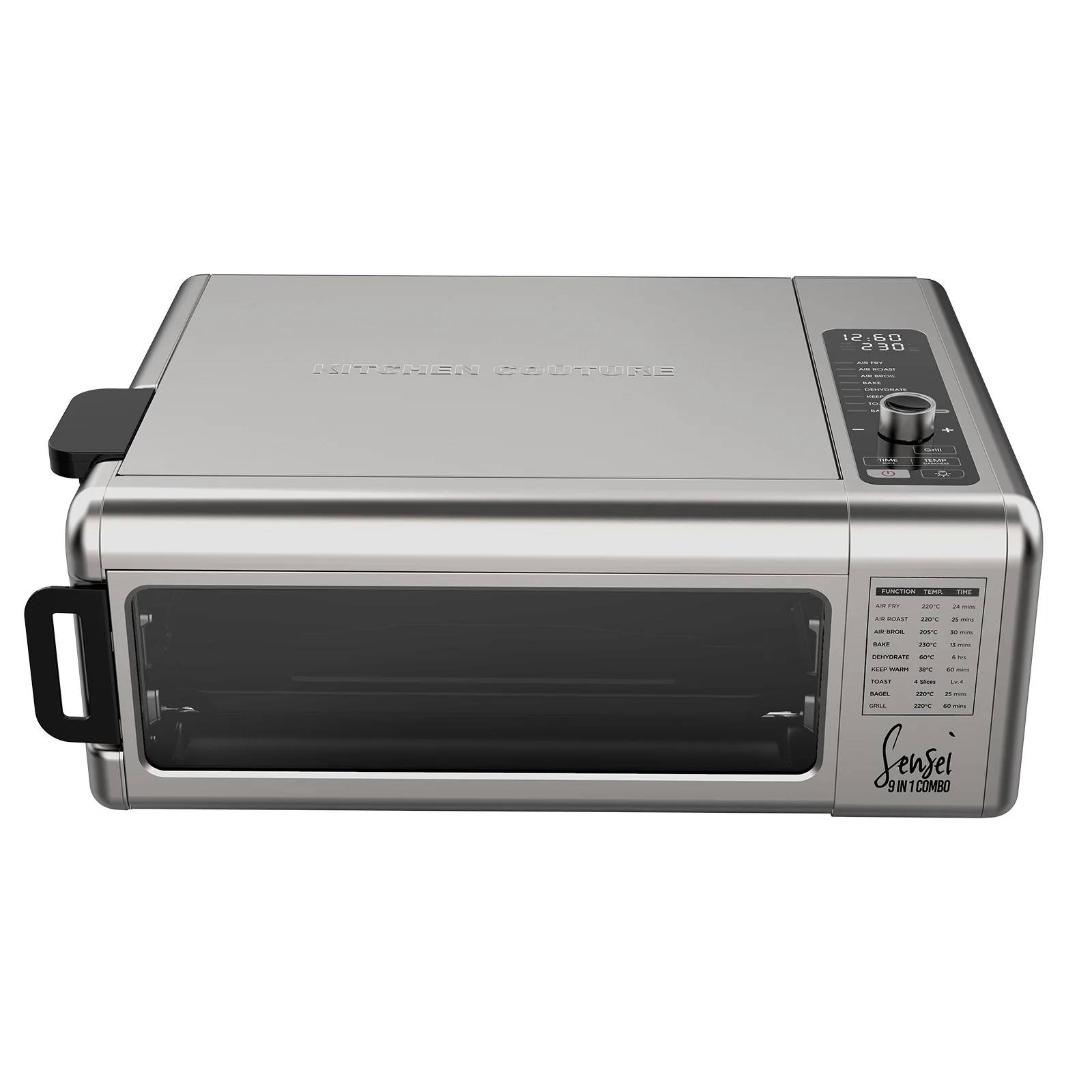 Kitchen Couture 9-In-1 Sensei XL Flip Air Fryer Oven Grill Stainless Steel - Image 10
