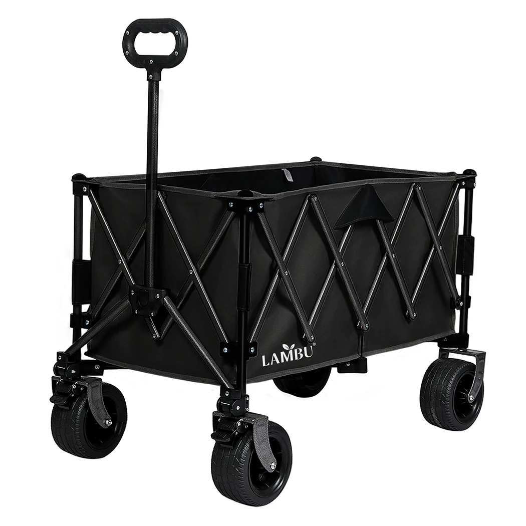 Lambu Folding Wagon Cart Black - Image 9
