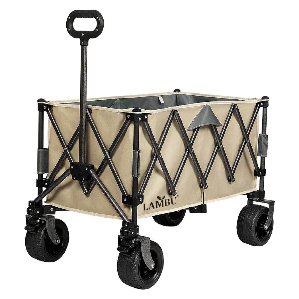 Lambu Folding Wagon Cart Khaki - Image 8