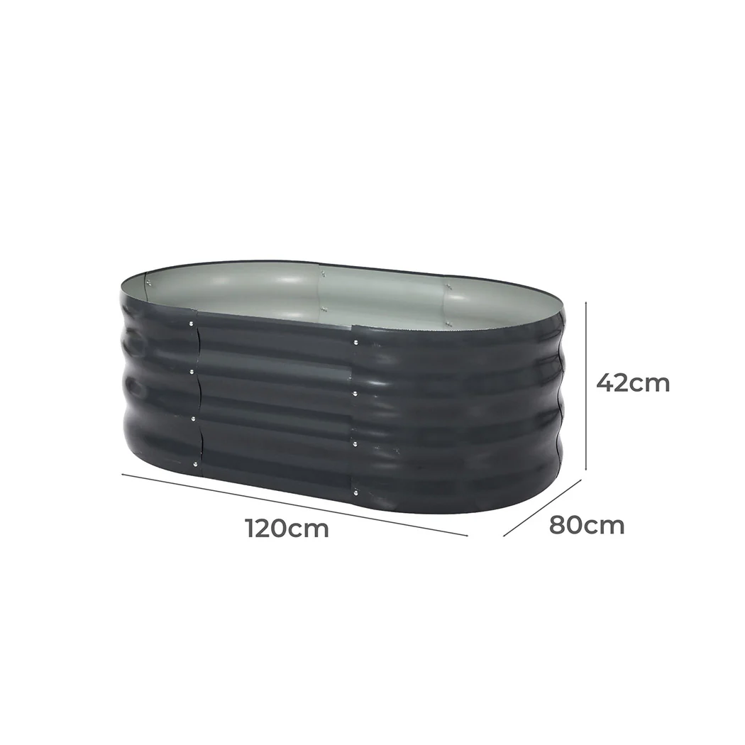 Lambu Garden Bed Planter Raised Coated 120x80x42cm - Image 2