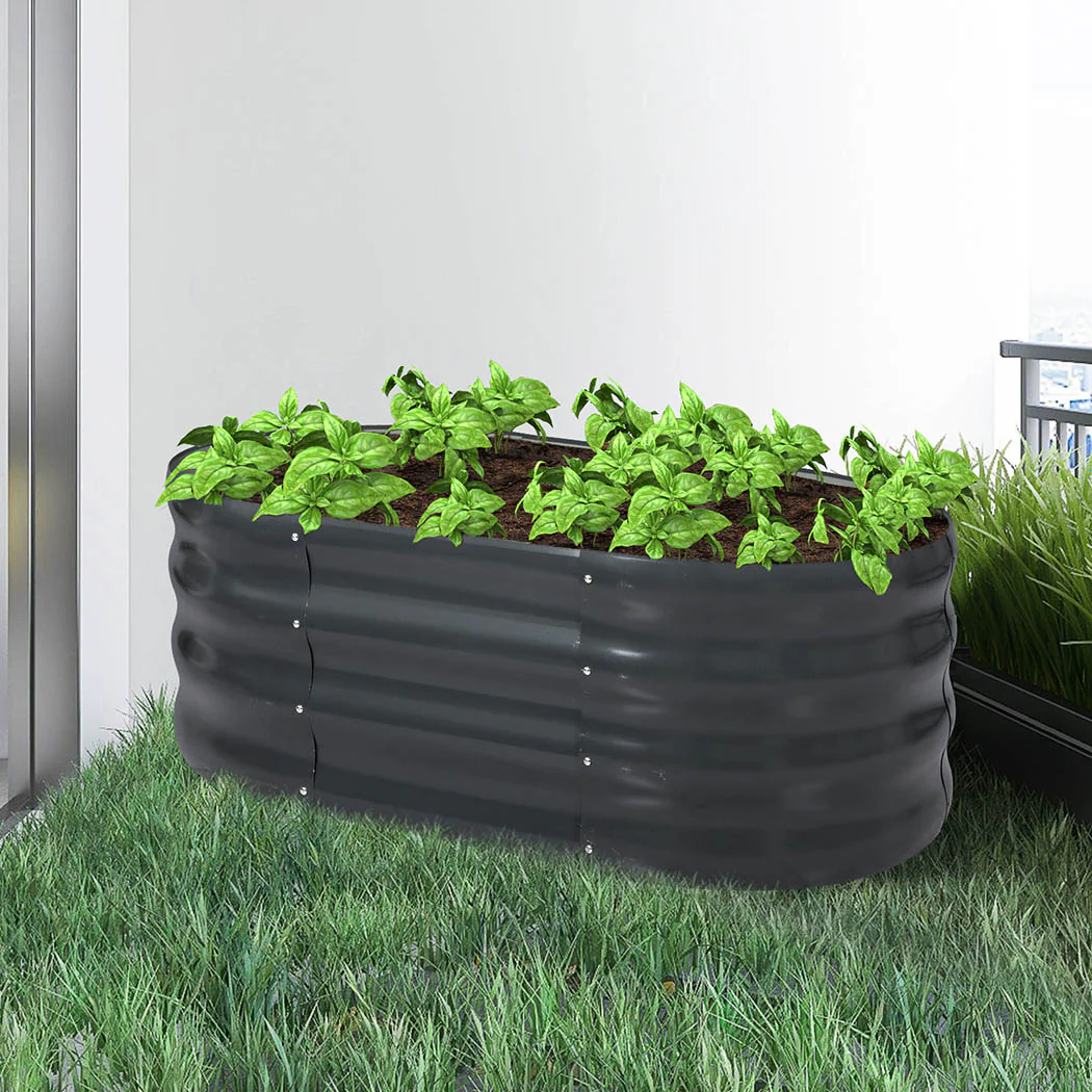 Lambu Garden Bed Planter Raised Coated 120x80x42cm - Image 7