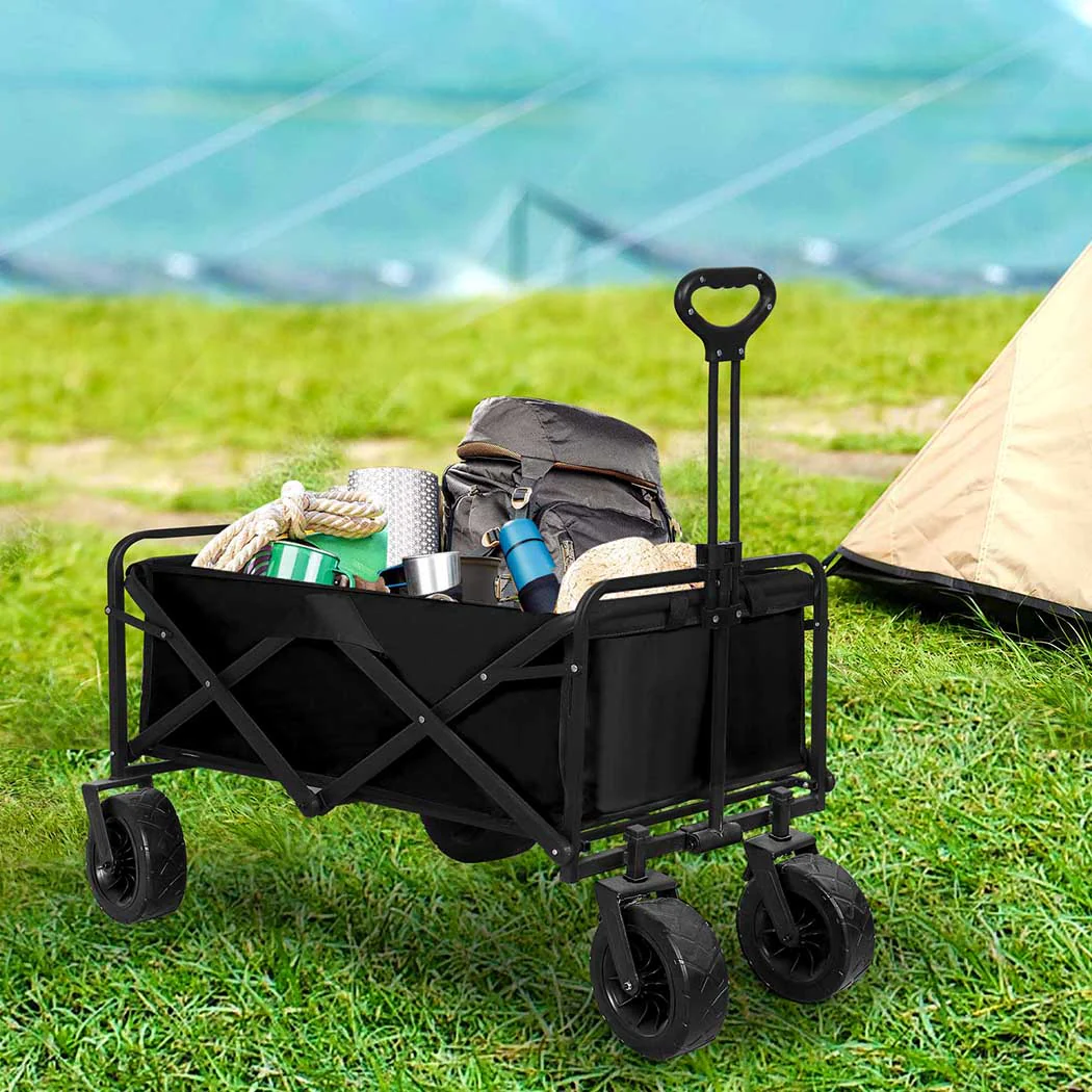 Lambu Garden Camping Trolley Outdoor Black - Image 7