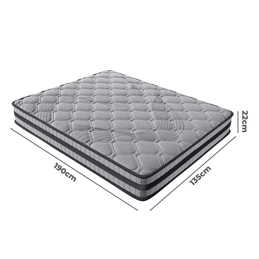 Lavio Double Spring Mattress Grey Medium Firm - Image 2