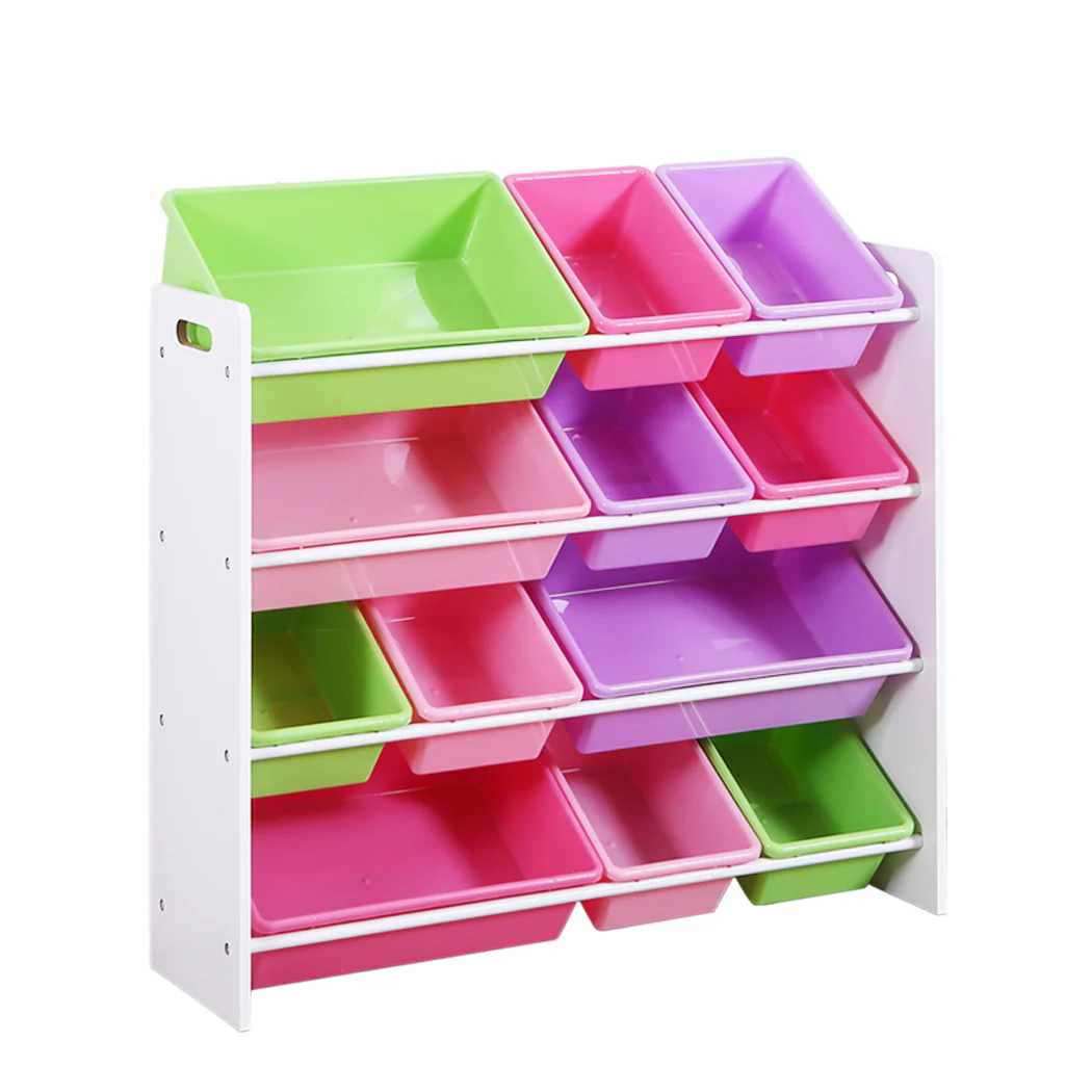 Levede 12Bins Kids Toy Box Bookshelf - Image 10