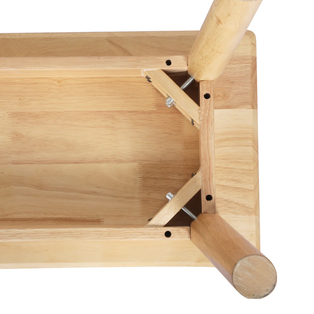Levede 1XDining Chairs Bench Chair Seat Nature - Image 3