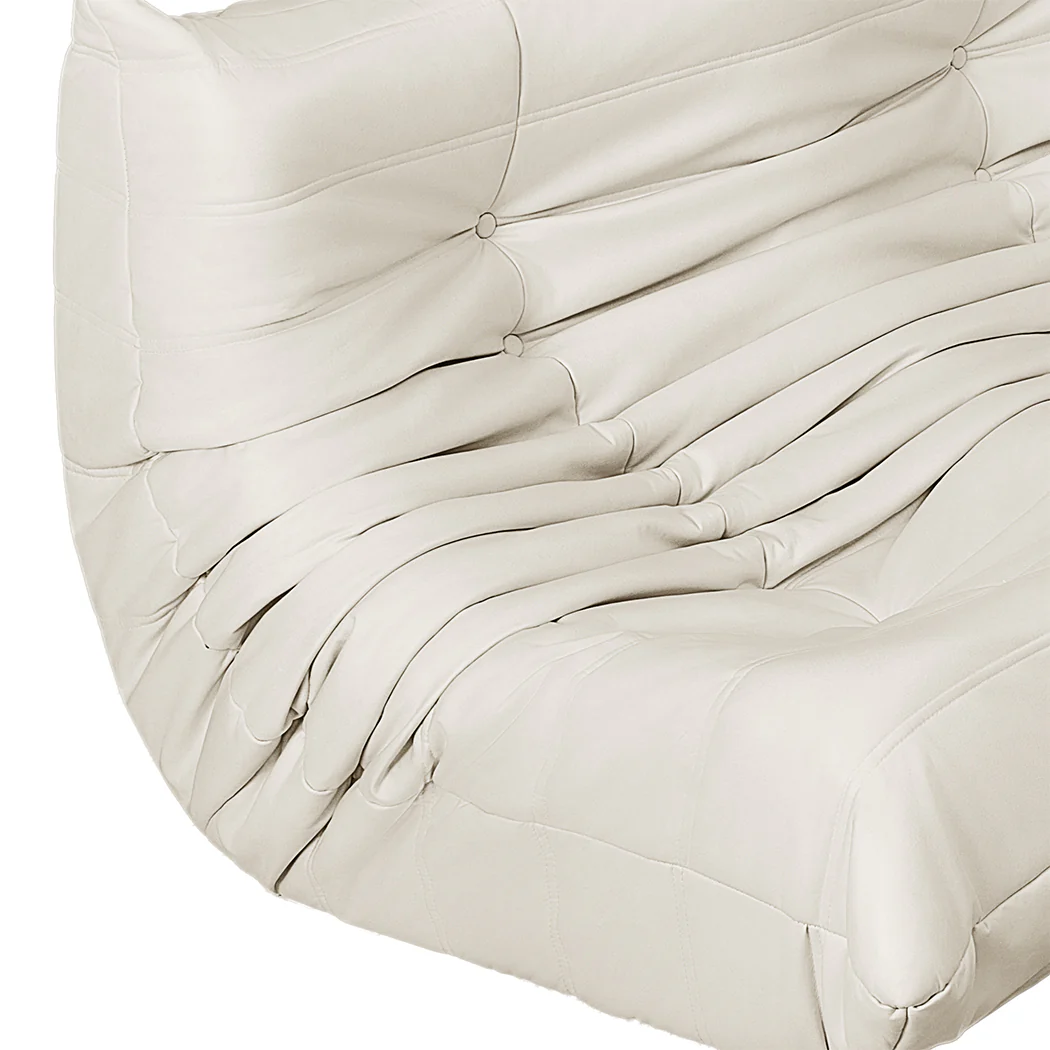 Levede 2 Seaters Floor Sofa Caterpillar Lounge - Image 3