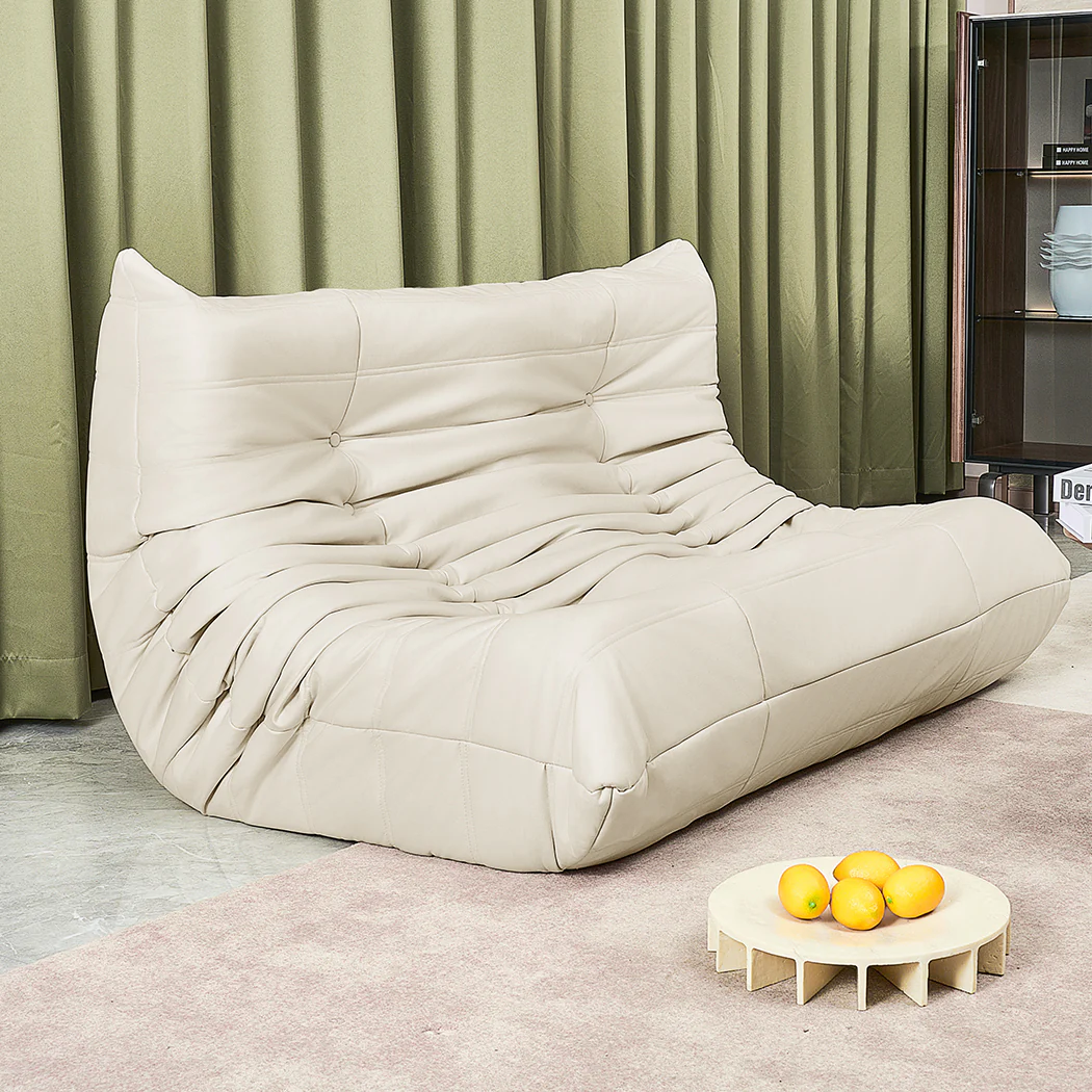 Levede 2 Seaters Floor Sofa Caterpillar Lounge - Image 6