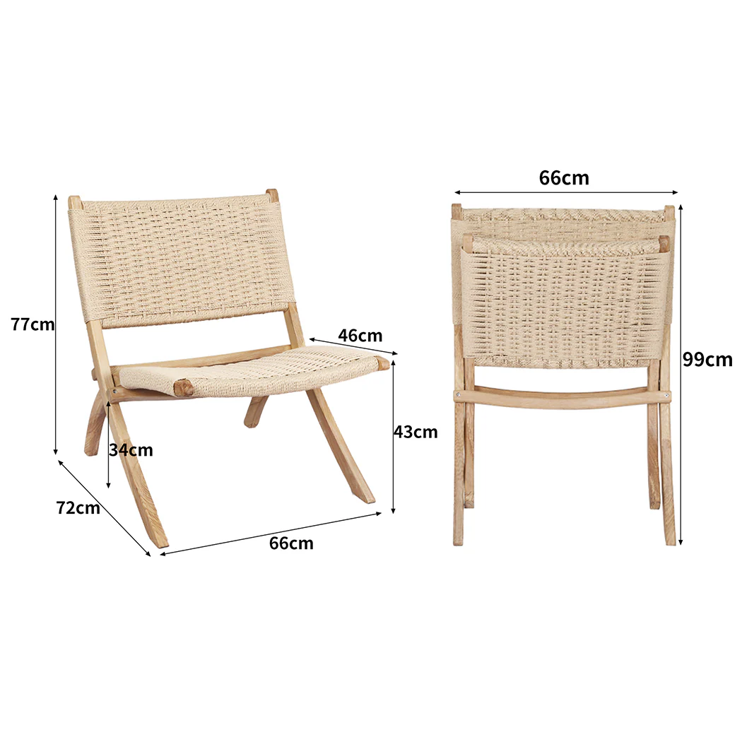 Levede 2x Accent Chair Foldable Recliner - Image 2