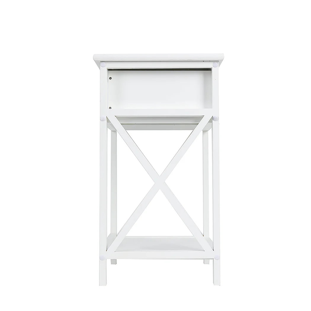 Levede 2x Bedside Tables Drawers Side - Image 4