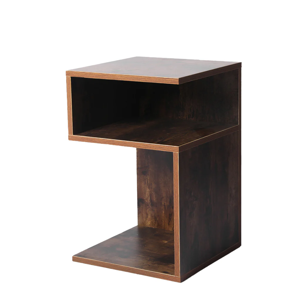 Levede 2x Bedside Tables Wood Side End Oak - Image 8