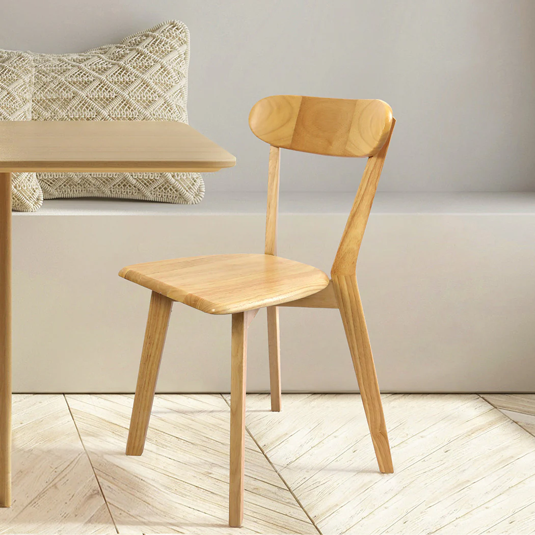 Levede 2x Dining Chairs Wooden Kitchen Chair - Image 6
