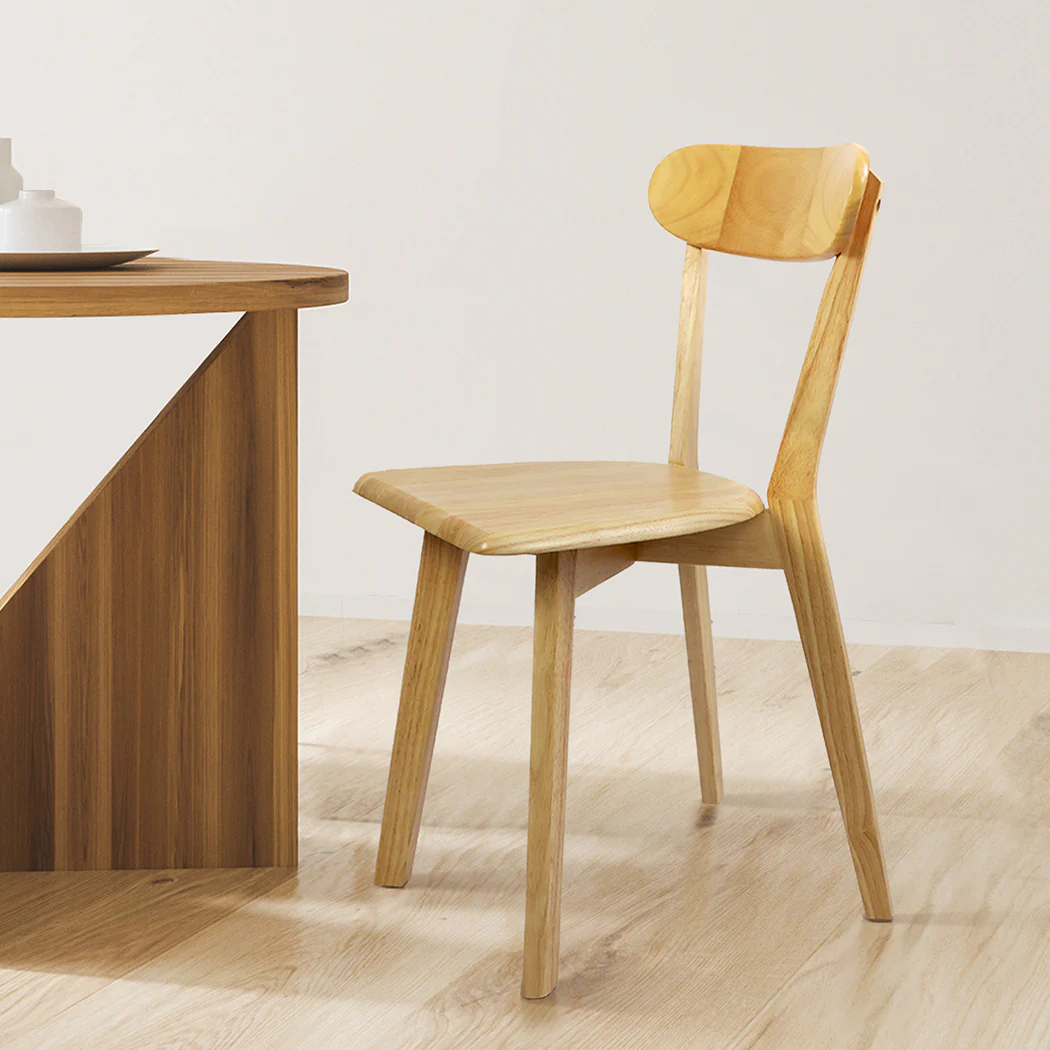 Levede 2x Dining Chairs Wooden Kitchen Chair - Image 7