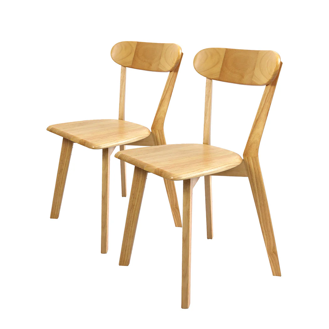 Levede 2x Dining Chairs Wooden Kitchen Chair - Image 8