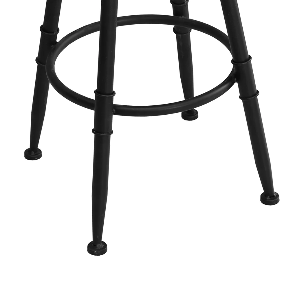 Levede 2x Industrial Bar Stools Kitchen - Image 4