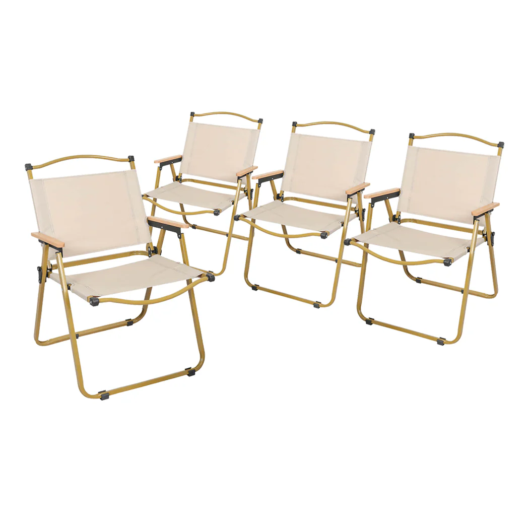 Levede 4PCS Camping Chair Folding Outdoor - Image 8