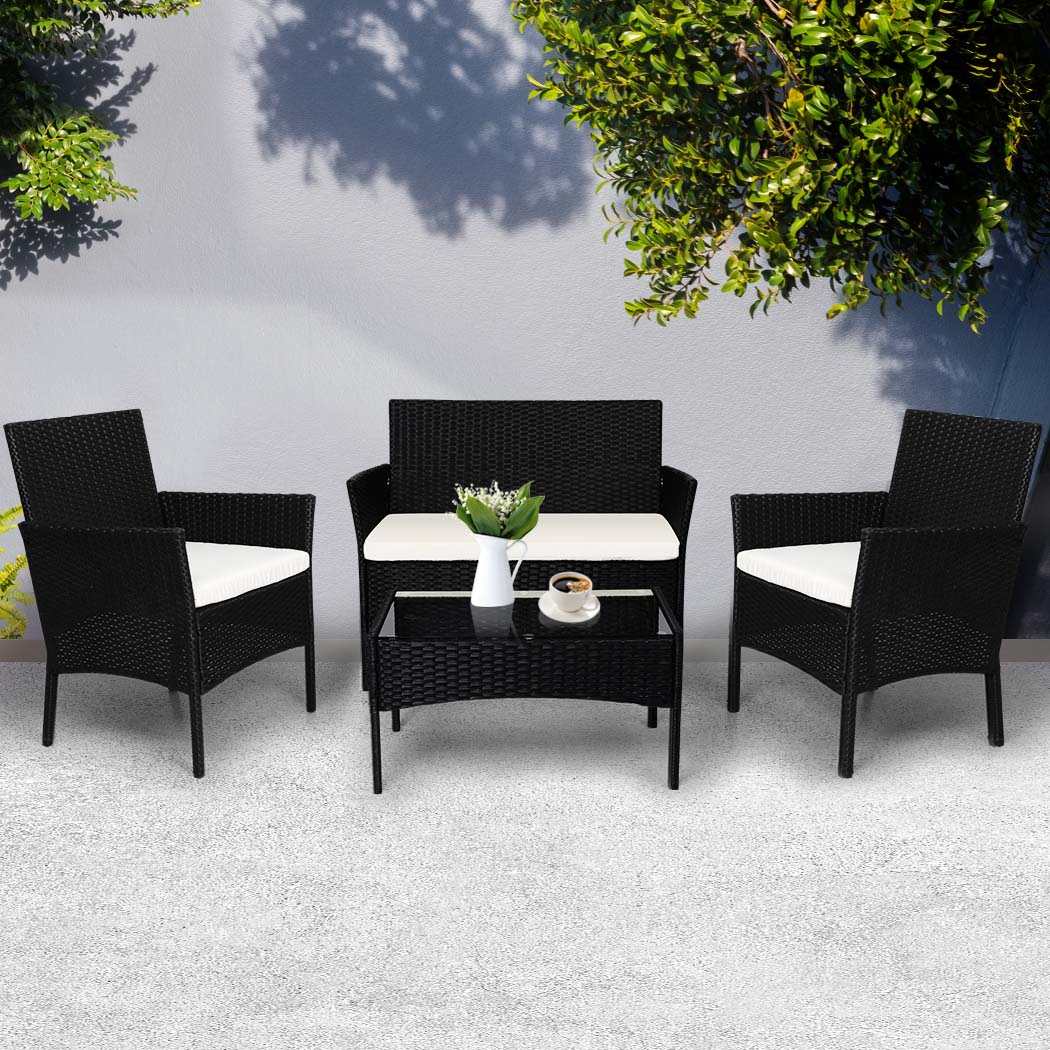 Levede 4PCS Outdoor Furniture Setting - Image 6