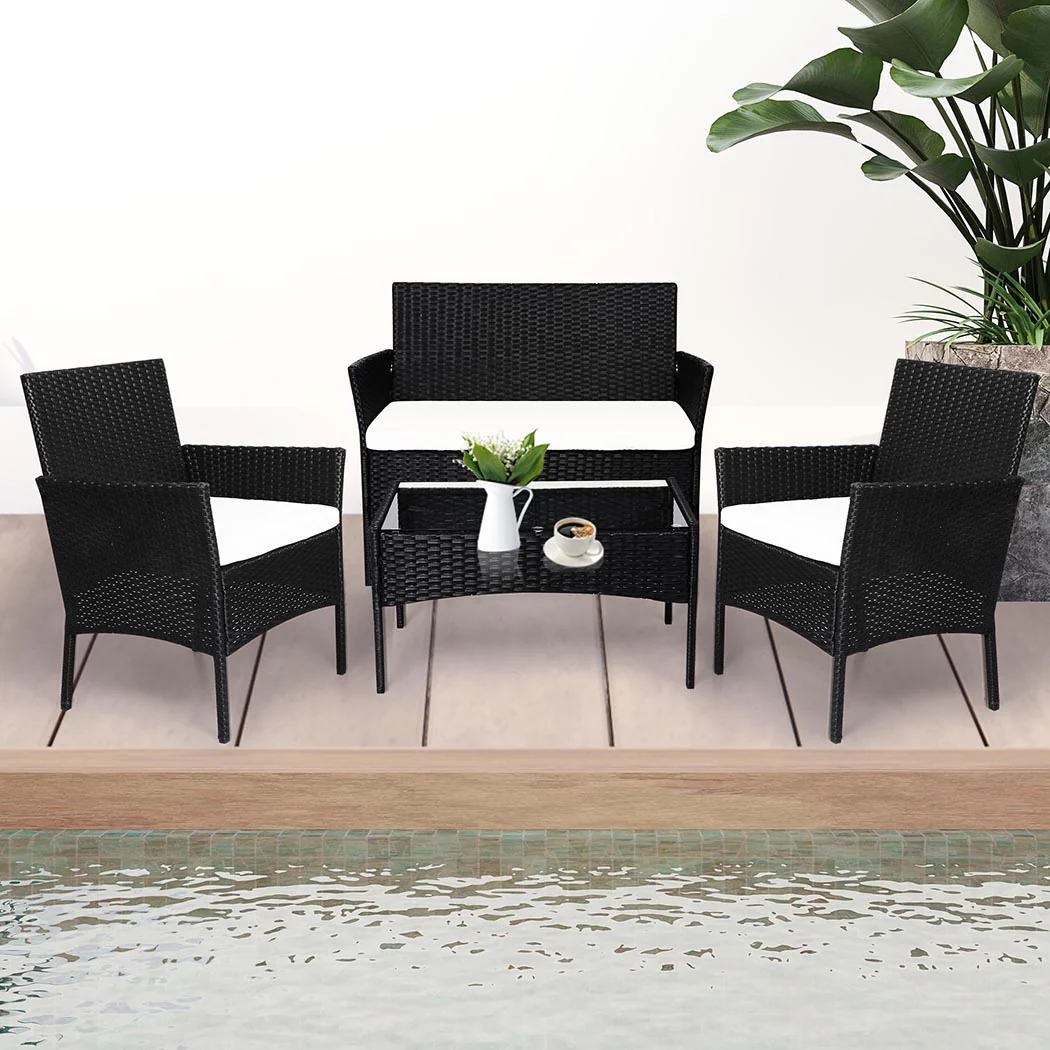 Levede 4PCS Outdoor Furniture Setting - Image 7