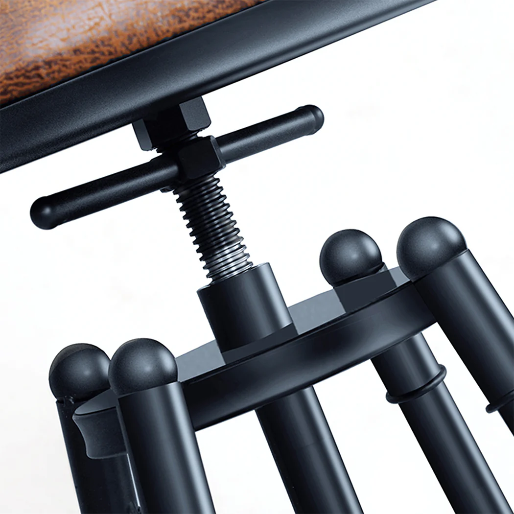 Levede 4x Bar Stools Industrial Kitchen - Image 5